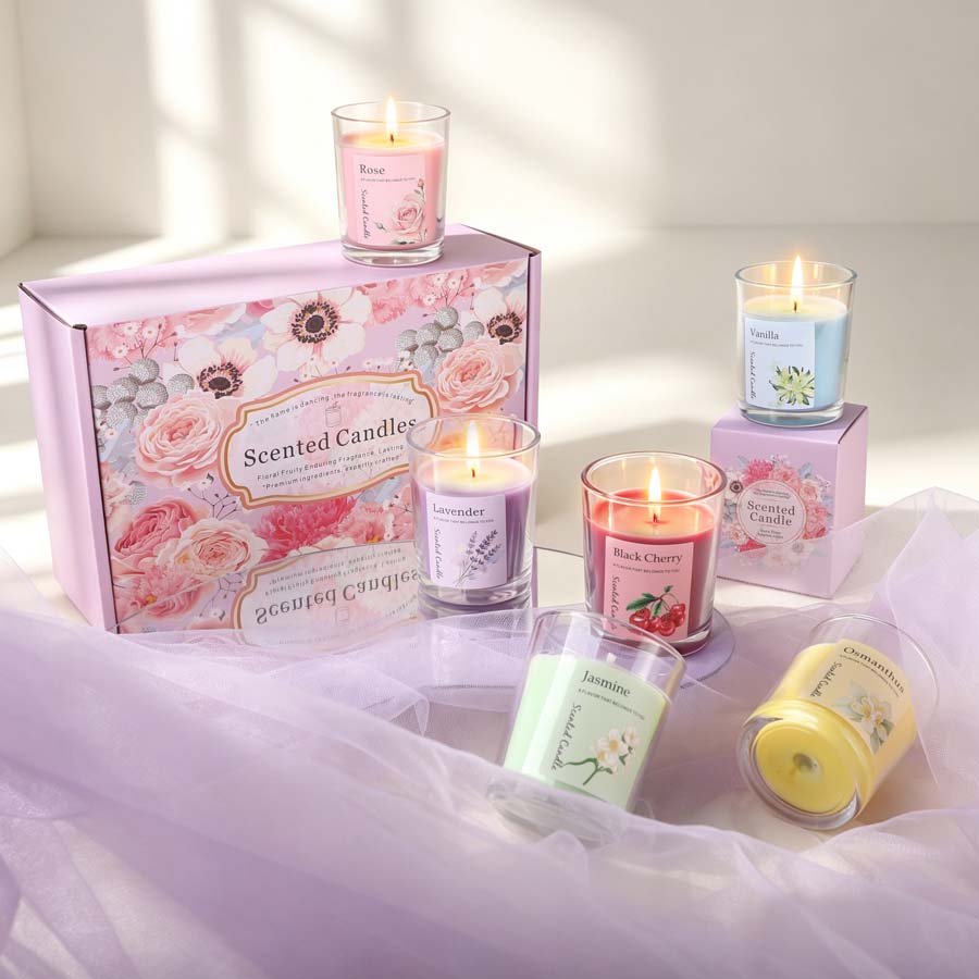 مجموعة هدايا شموع معطرة للعلاج - مراجعة Home Fragrance Gift وسعره
