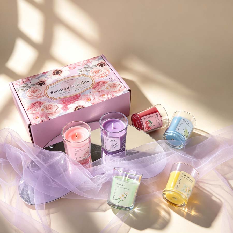 مجموعة هدايا شموع معطرة للعلاج - مراجعة Home Fragrance Gift وسعره